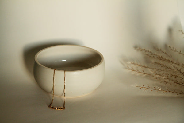 Porcelain shallow bowl